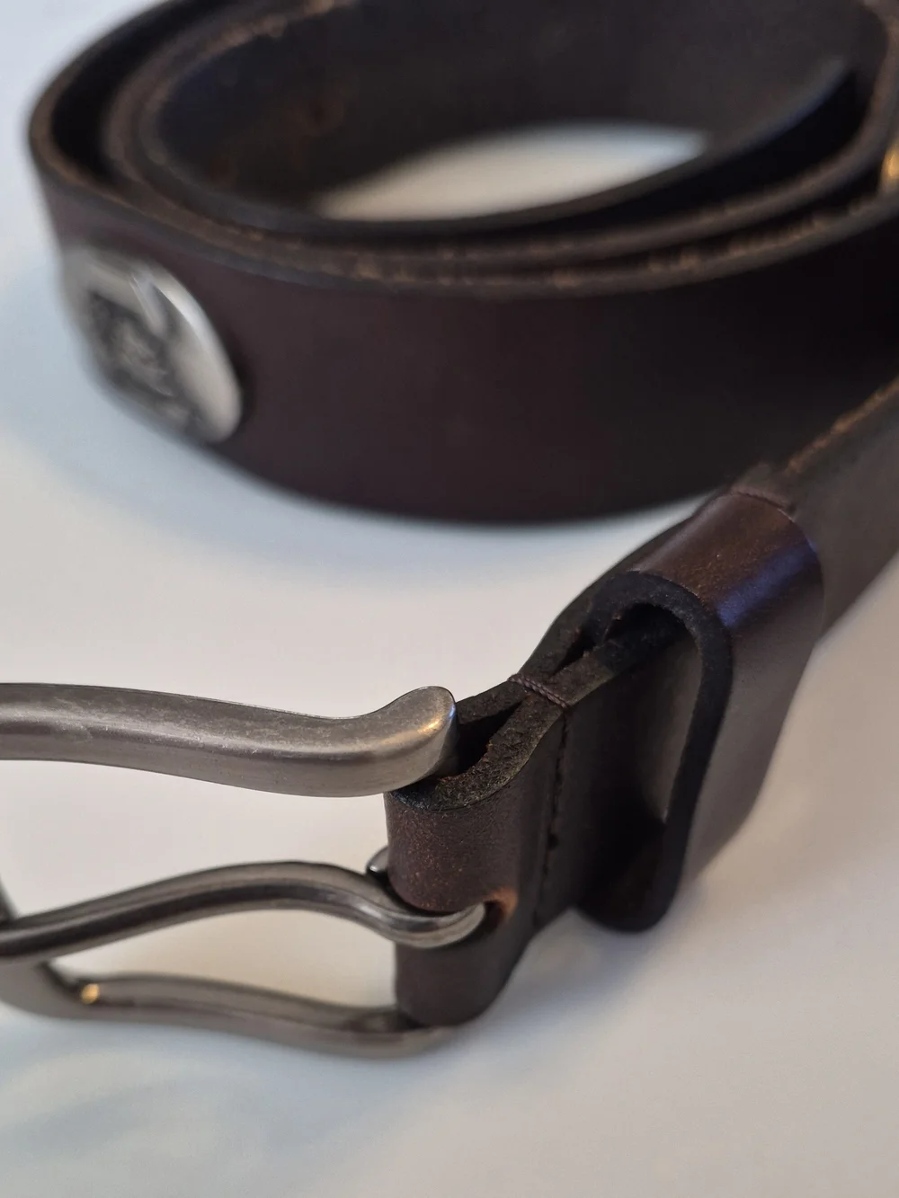 Men's Unversity South Carolina  Brown Leather‎ Belt with Silver Buckle